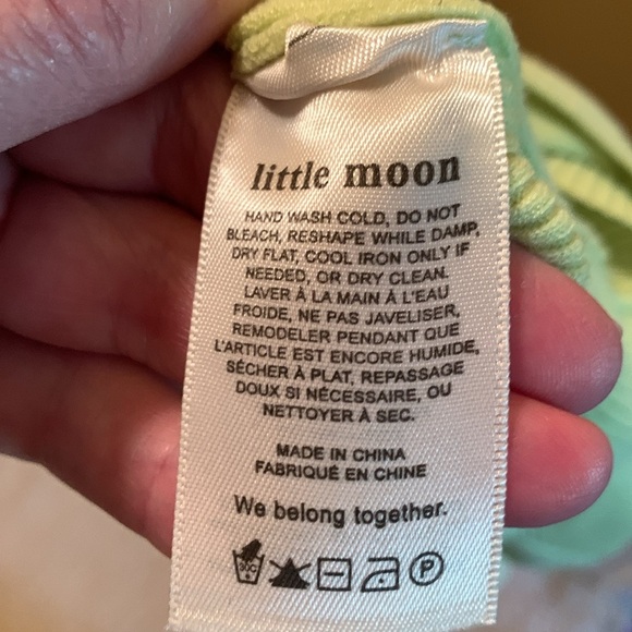 Artizia Little Moon All Tied Up Soft Green Ribbed Top - Picture 10 of 12